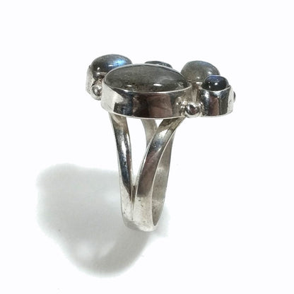 Anello con pietra in argento 925 con Labradorite | GIOIELLI IN ARGENTO