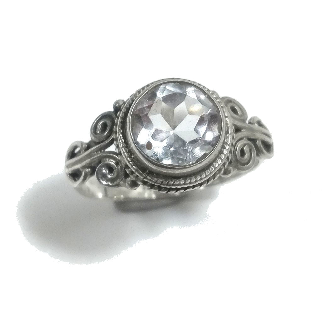 Copia del Anello con pietra in argento 925 con Cristallo di rocca | GIOIELLI ETNICI