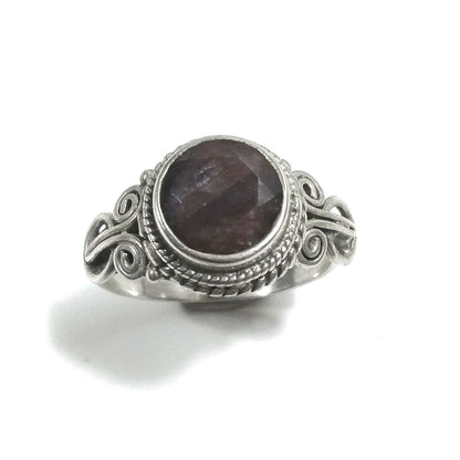 Anello con pietra in argento 925 con Cristallo di rocca | GIOIELLI ETNICI