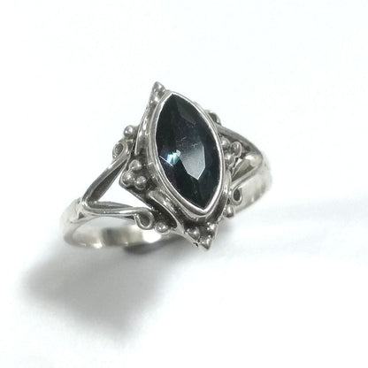 ANELLO ETNICO in argento 925 con Lapislazzuli – topazio mistico