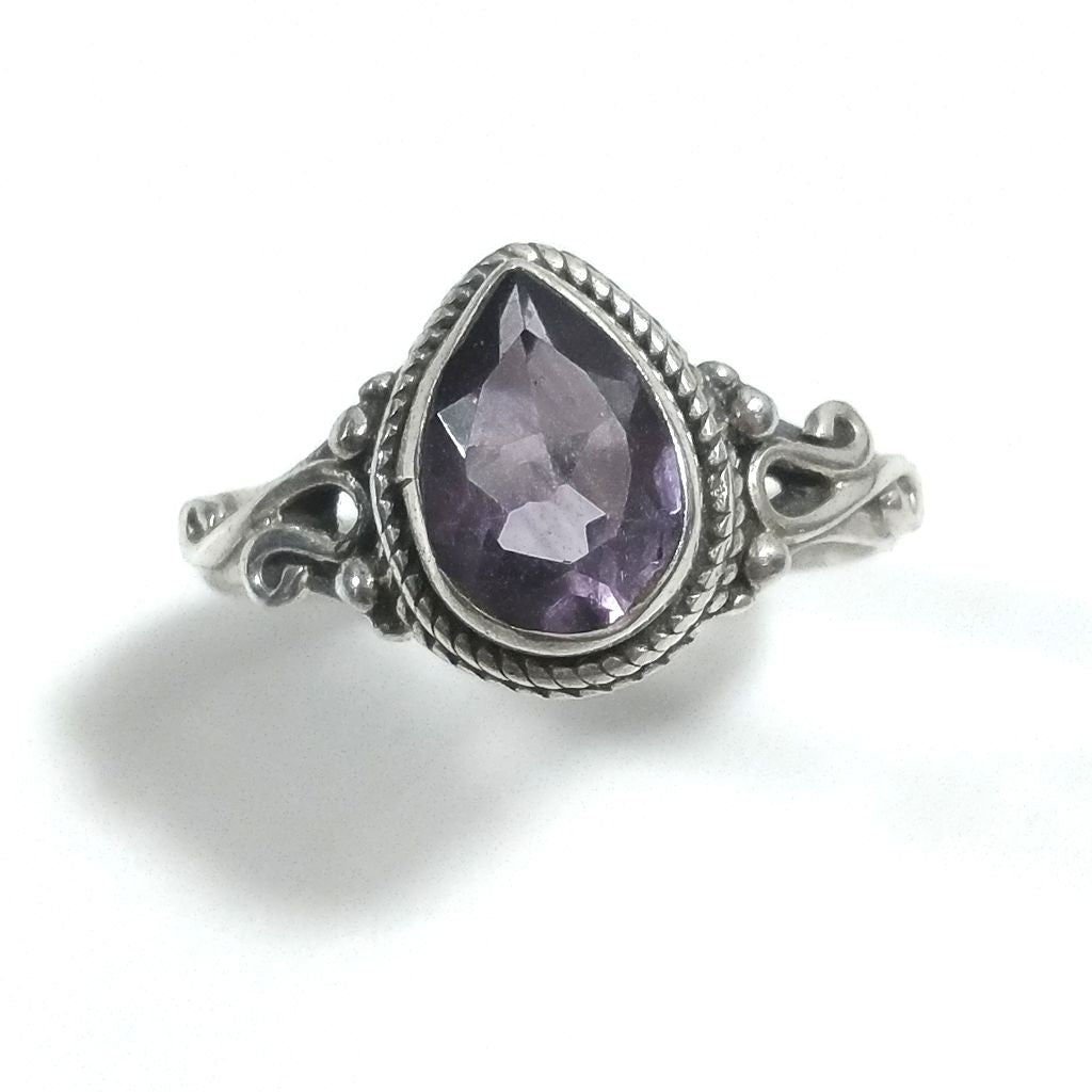ANELLO artigianale in argento 925 - ametista