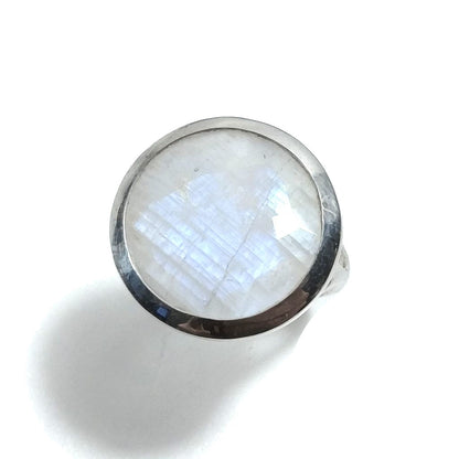 Anello con pietra in argento 925 con Pietra di Luna | GIOIELLI IN ARGENTO