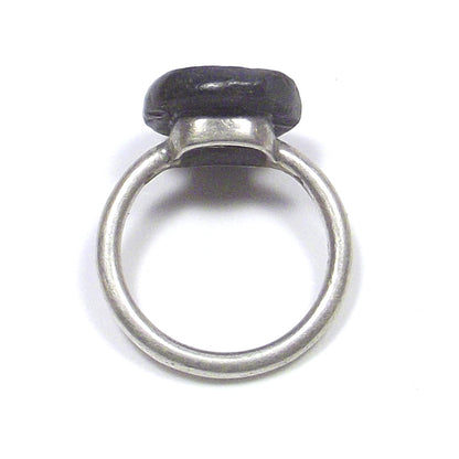 Anello con moneta MOGHUL ANTICA argento - ETNICO – dettaglio fascia