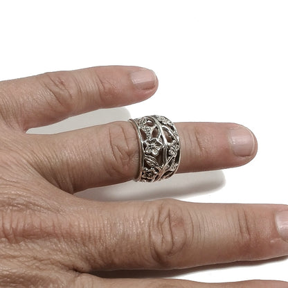 ANELLO fascia MILANA in argento 925 ANELLO artigianale | GIOIELLI ETNICI