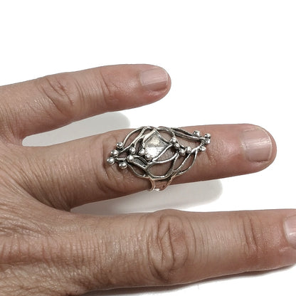 ANELLO fascia PALLAVI in argento 925 ANELLO artigianale | GIOIELLI ETNICI