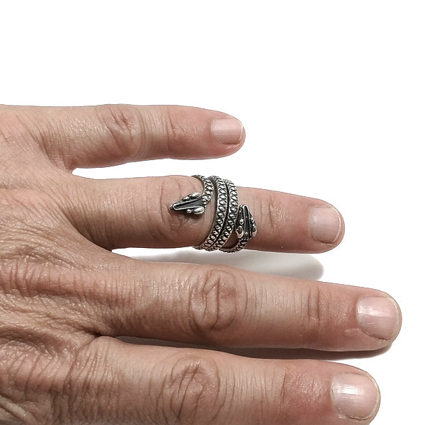 ANELLO SERPENTE KEEHRTI in argento 925 ANELLO artigianale | GIOIELLI ETNICI