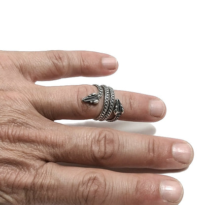 ANELLO SERPENTE KEEHRTI in argento 925 ANELLO artigianale | GIOIELLI ETNICI