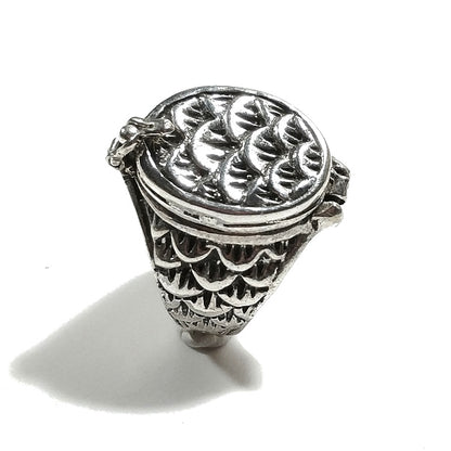 ANELLO veleno in argento 925 chevalier - JANA