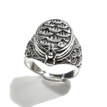ANELLO veleno in argento 925 chevalier - JANA