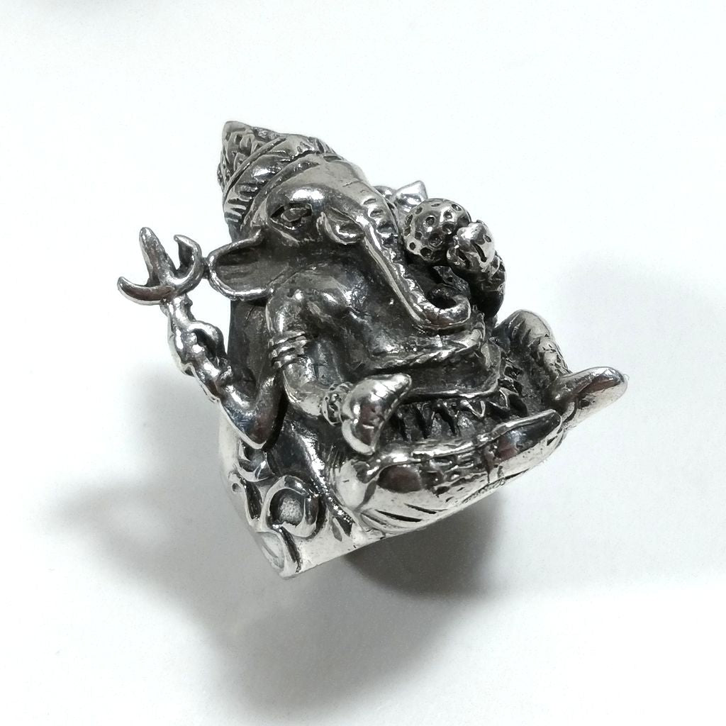 ANELLO ETNICO in argento 925 con GANESH | GIOIELLI ETNICI