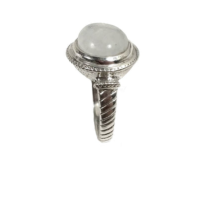 ANELLO artigianale in argento 925 con Pietra di Luna | GIOIELLI CON PIETRE