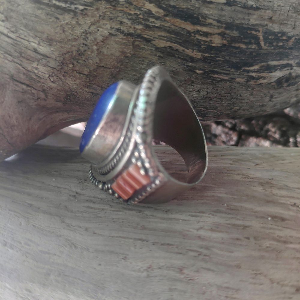 ANELLO ETNICO in metallo bianco - NAMERI