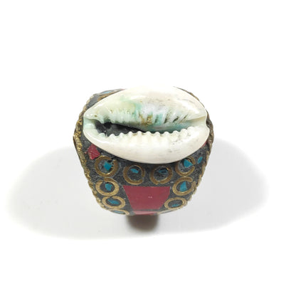 ANELLO ETNICO ANELLO artigianale Corallo