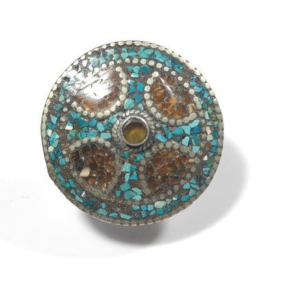 ANELLO ETNICO artigianale schegge Turchese - SHANTAE