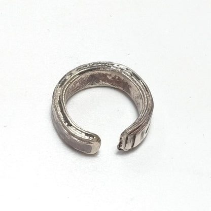 Anello a fascia artigianale uomo o donna bronzeage1968 – aperto