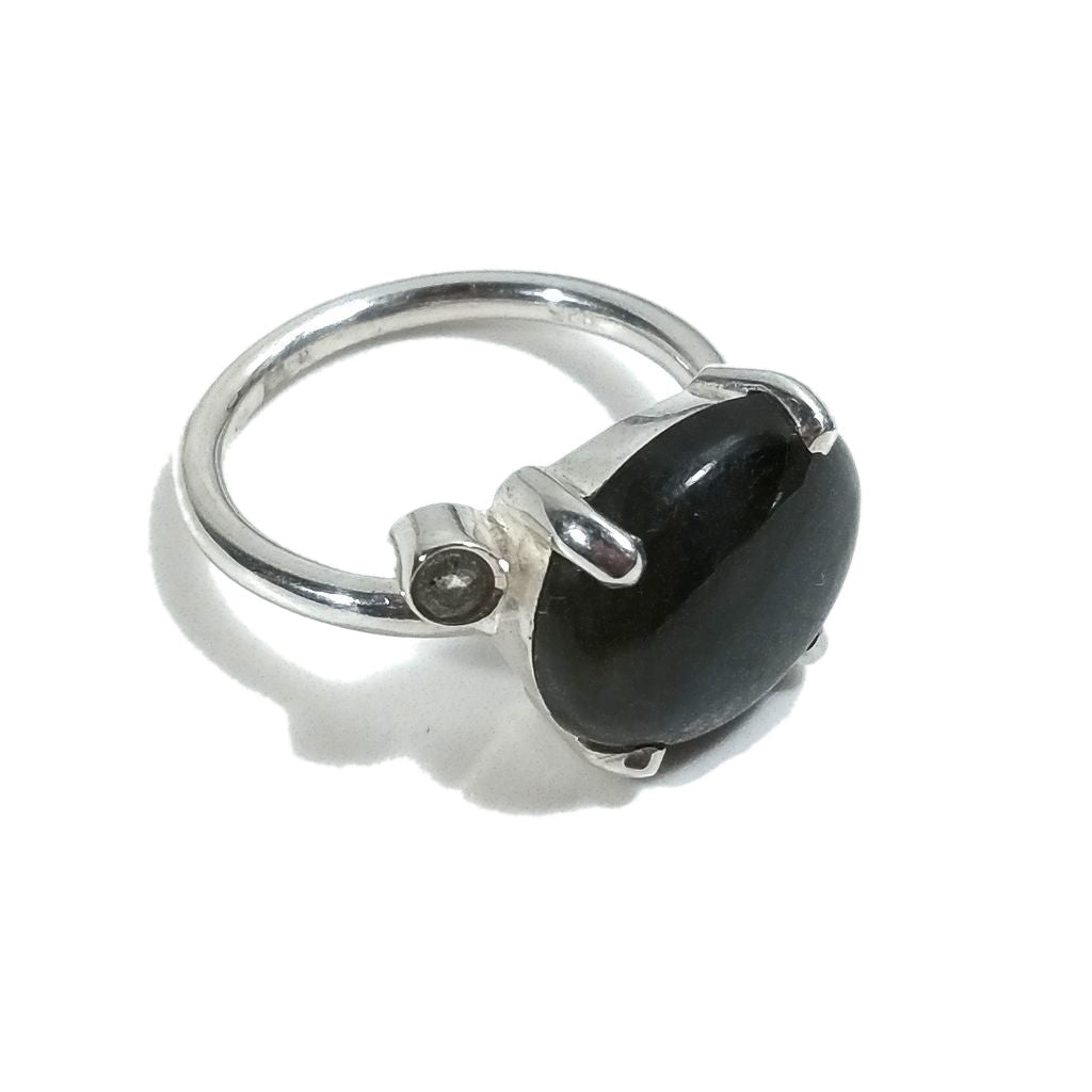 ANELLO artigianale in argento 925 con Labradorite | Gioielli in argento