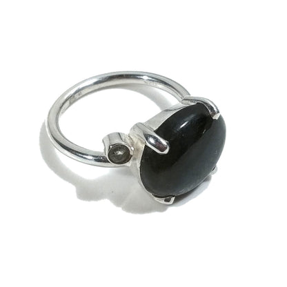 ANELLO artigianale in argento 925 con Labradorite | Gioielli in argento