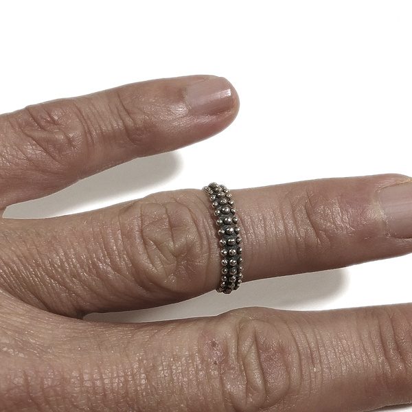 Anello VIDAAI d'argento in argento 925 Anello fede sarda | ANELLI ARGENTO