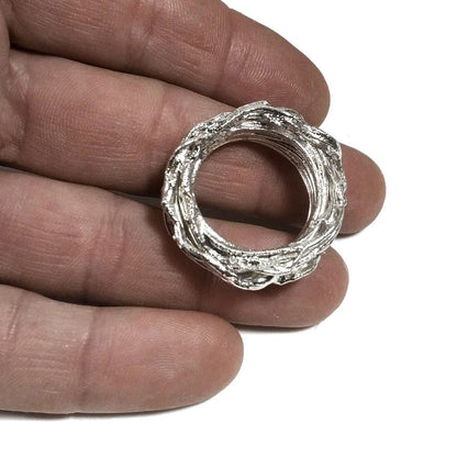 Anello in argento 925 ANELLO artigianale pezzo unico | Filo della vita | GIOIELLI IN ARGENTO