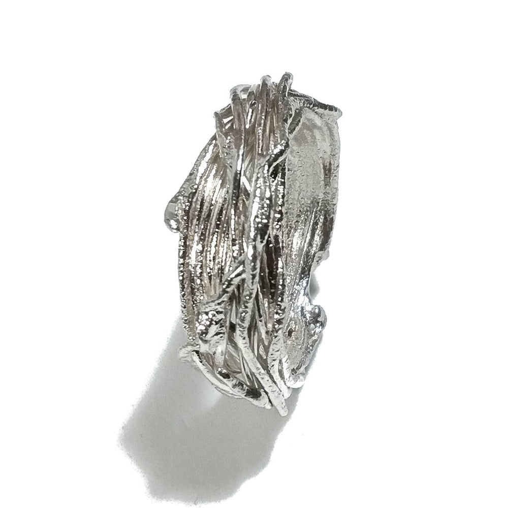 Anello in argento 925 ANELLO artigianale pezzo unico | Filo della vita | GIOIELLI IN ARGENTO