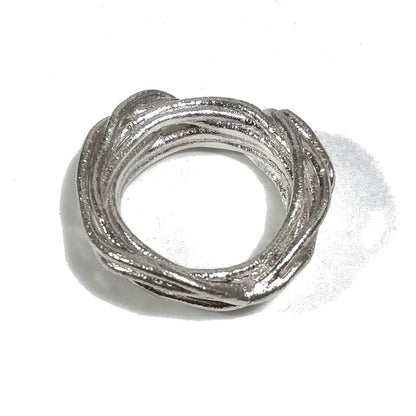 Anello in argento 925 ANELLO artigianale pezzo unico | Filo della vita | GIOIELLI IN ARGENTO – immagine5