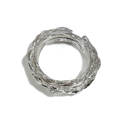 Anello in argento 925 ANELLO artigianale pezzo unico | Filo della vita | GIOIELLI IN ARGENTO – immagine6