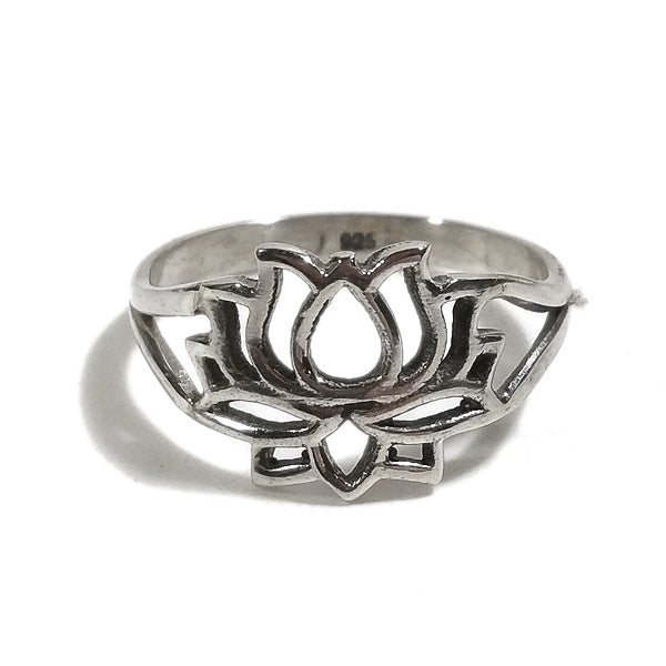 Anello FIORE di LOTO LASA in argento 925 anello artigianale | fiore di loto