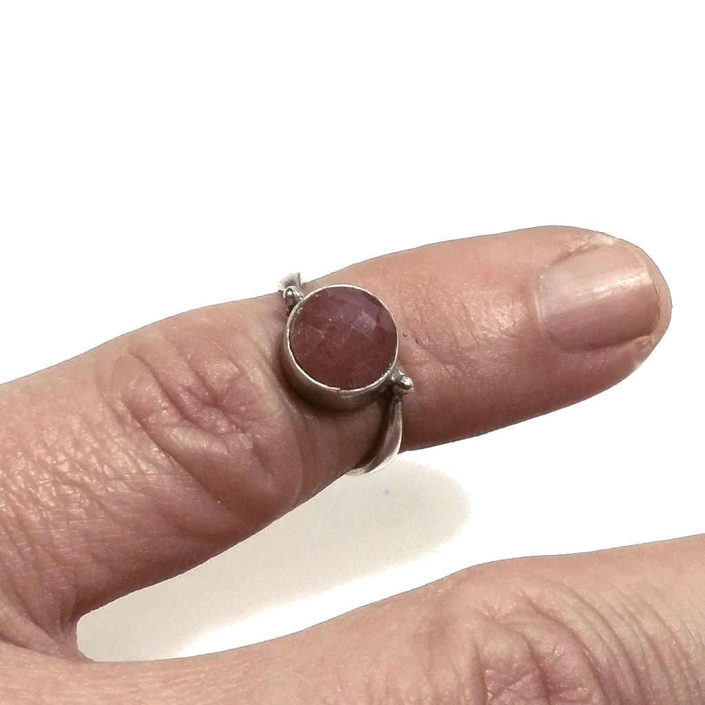 ANELLO artigianale in argento 925 con Corniola Pietra di luna – corniola