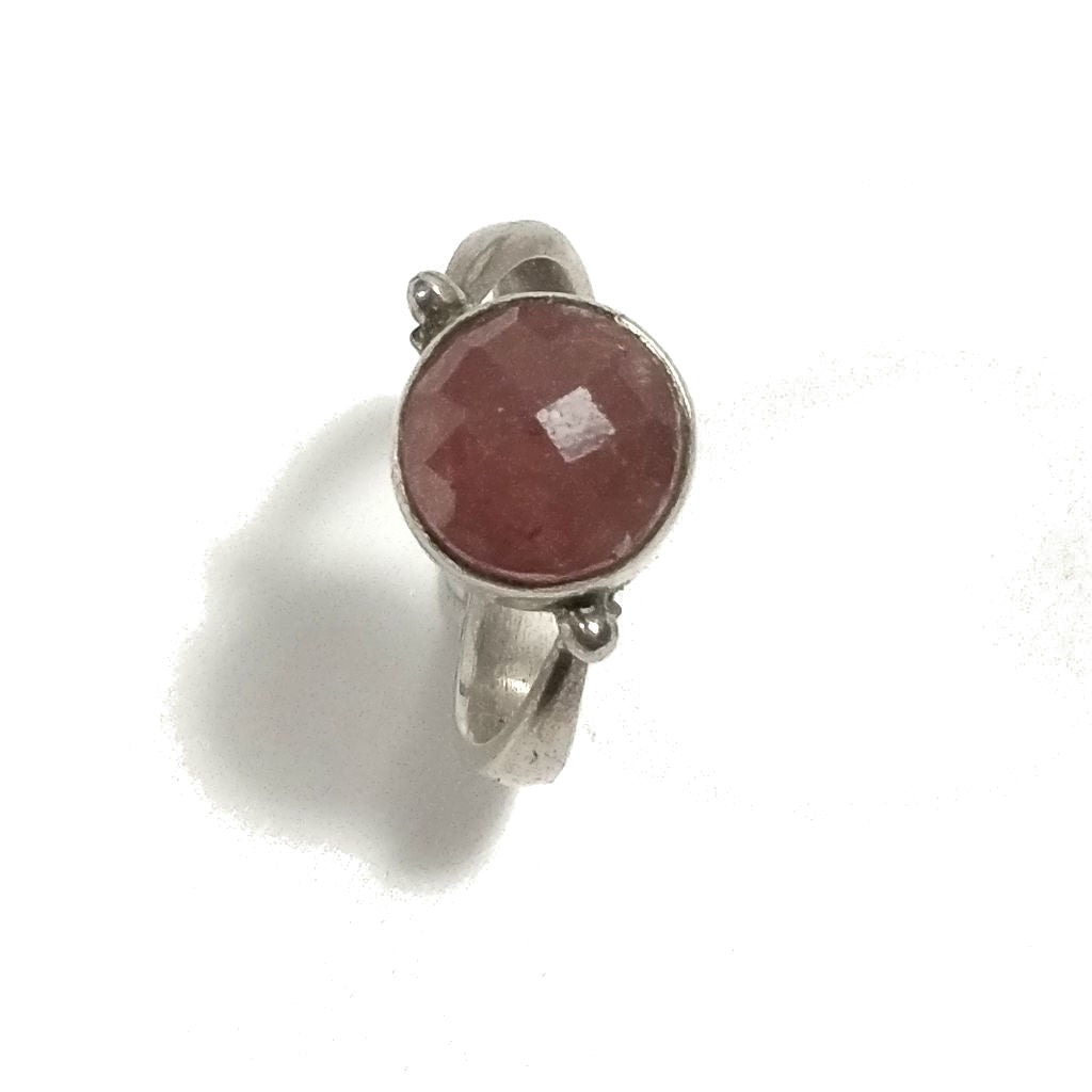 ANELLO artigianale in argento 925 con Corniola, Pietra di luna – vista dall'alto