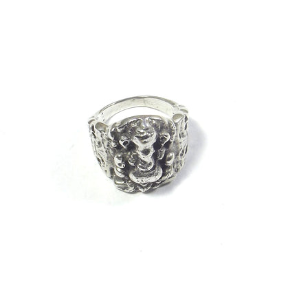 ANELLO GANESH quadrato in argento 925#materiale_argento-925