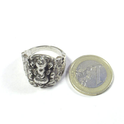 ANELLO GANESH quadrato in argento 925#materiale_argento-925