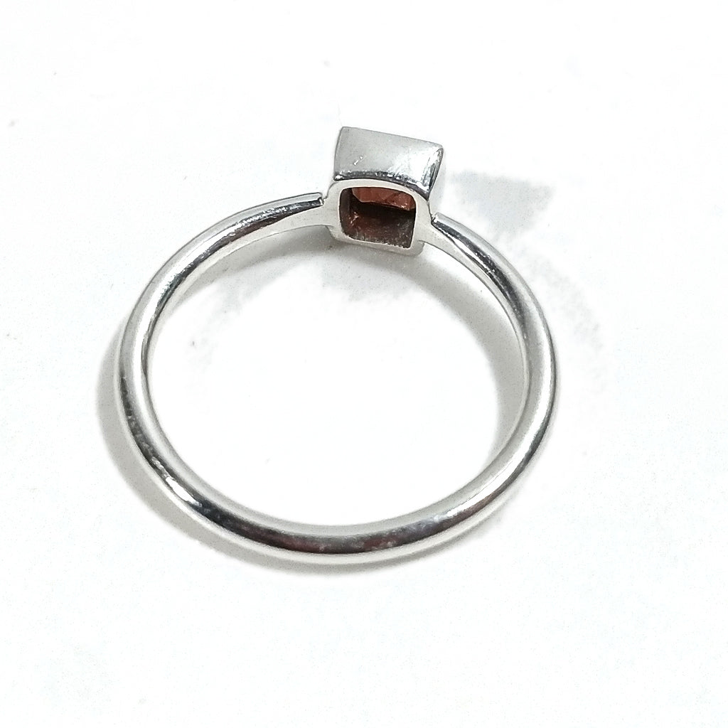 Anello DADO sovrapponibile in argento 925 con pietra