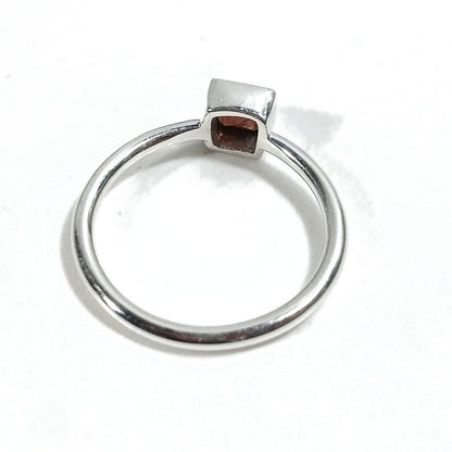 Anello DADO sovrapponibile in argento 925 con pietra