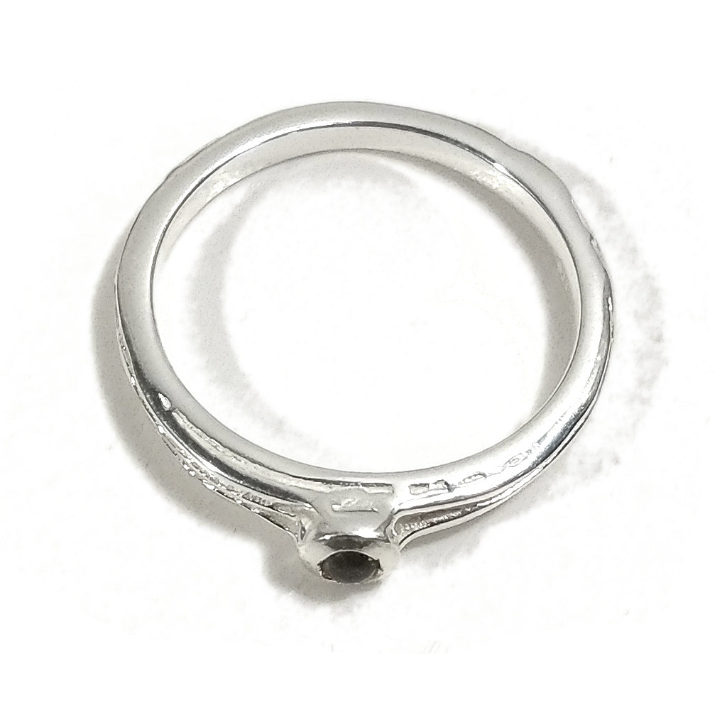 Anello artigianale in argento 925 con pietra | Artigianato artistico in argento 925