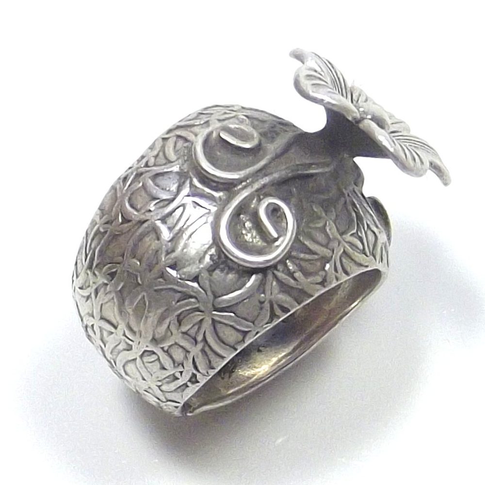 Anello KAREN argento 925 forma di fiore - etnico