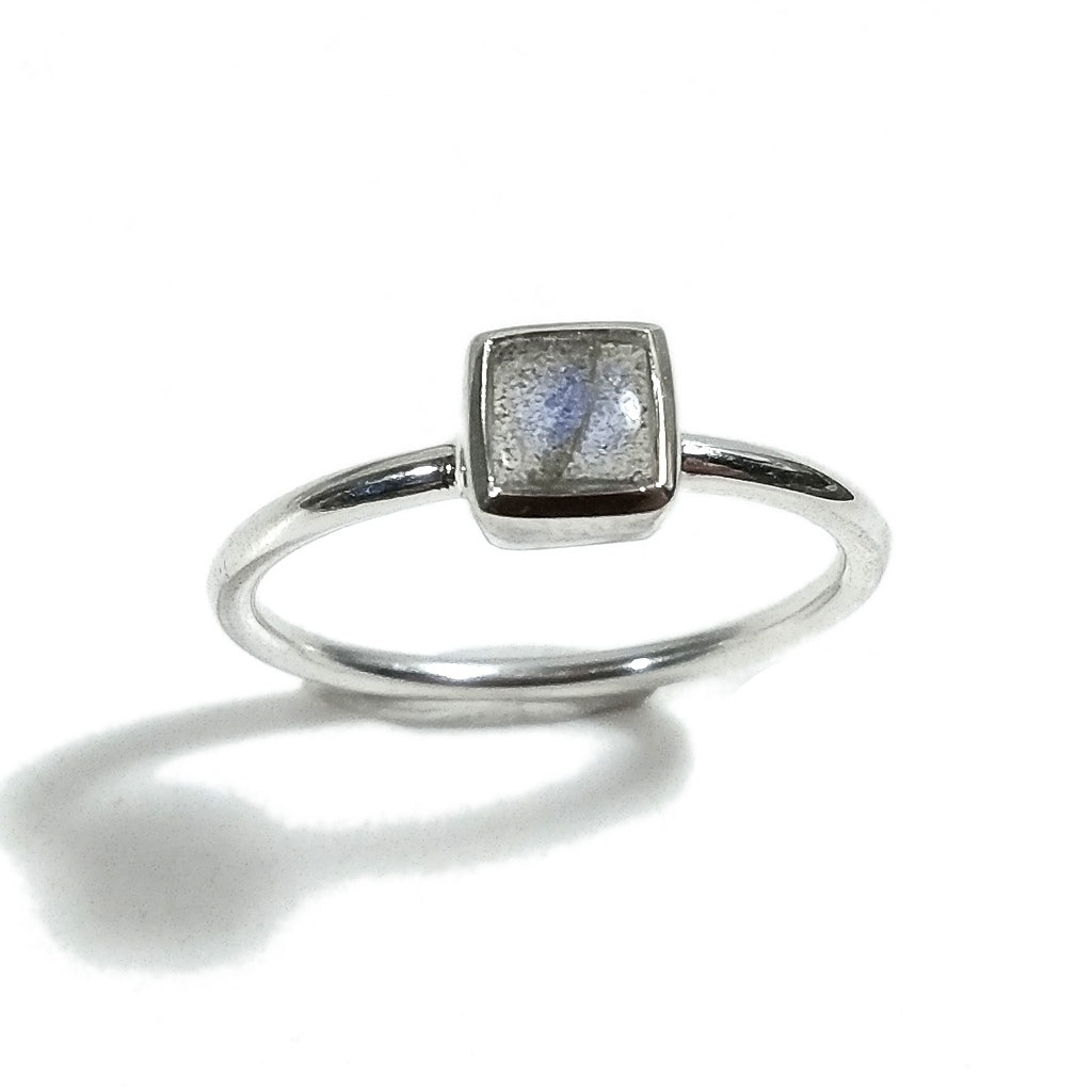 Anello DADO sovrapponibile in argento 925 con pietra