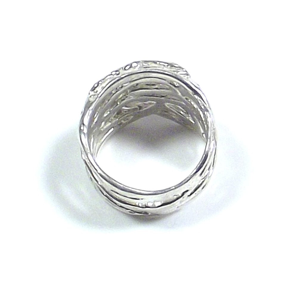 Anello in argento 925 filo lucido FASCIA | Gioiello contemporaneo – immagine4