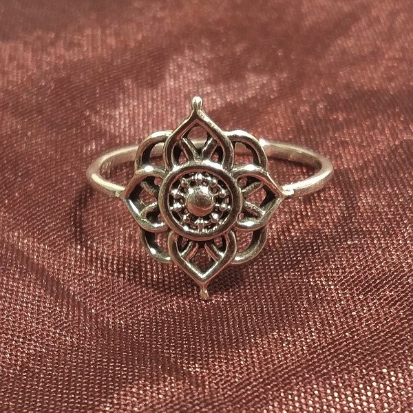 ANELLO MANDALA in argento 925 anello artigianale | gioielli argento | BOHO