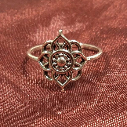 ANELLO MANDALA in argento 925 anello artigianale | gioielli argento | BOHO