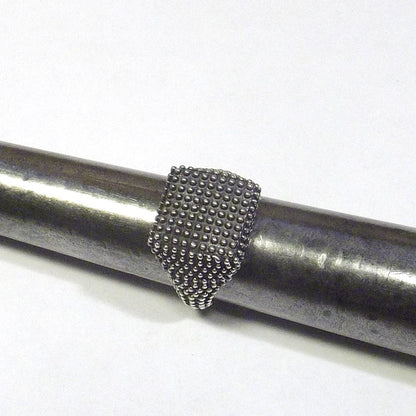 Anello da mignolo in argento 925 - chevalier puntinato