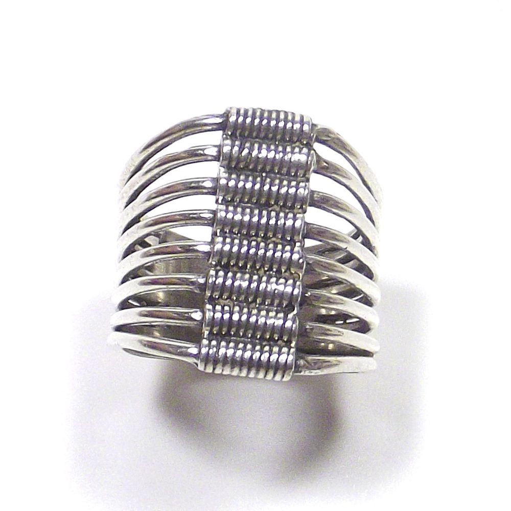 Anello in argento 925 brunito - Millefedi – immagine8