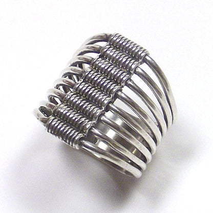 Anello in argento 925 brunito - Millefedi