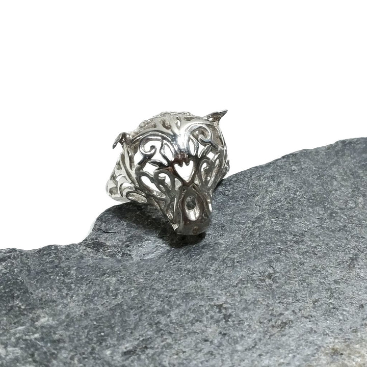 Anello in argento 925 testa di TIGRE - concept | GIOIELLI CONTEMPORANEI