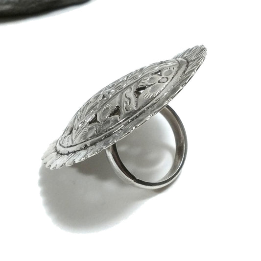 ANELLO ETNICO in argento 925 Anello d'argento OVALE | GIOIELLI ETNICI