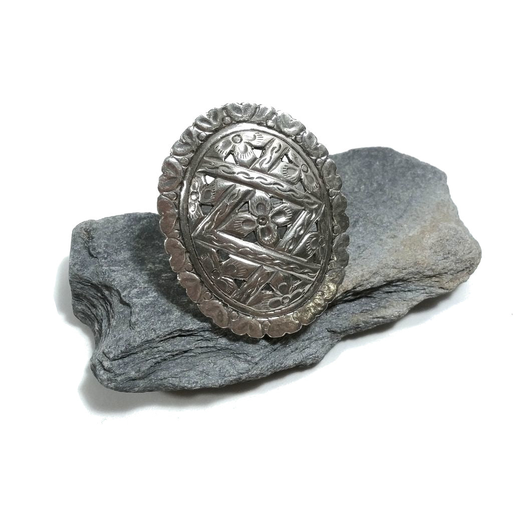 ANELLO ETNICO in argento 925 Anello d'argento OVALE | GIOIELLI ETNICI