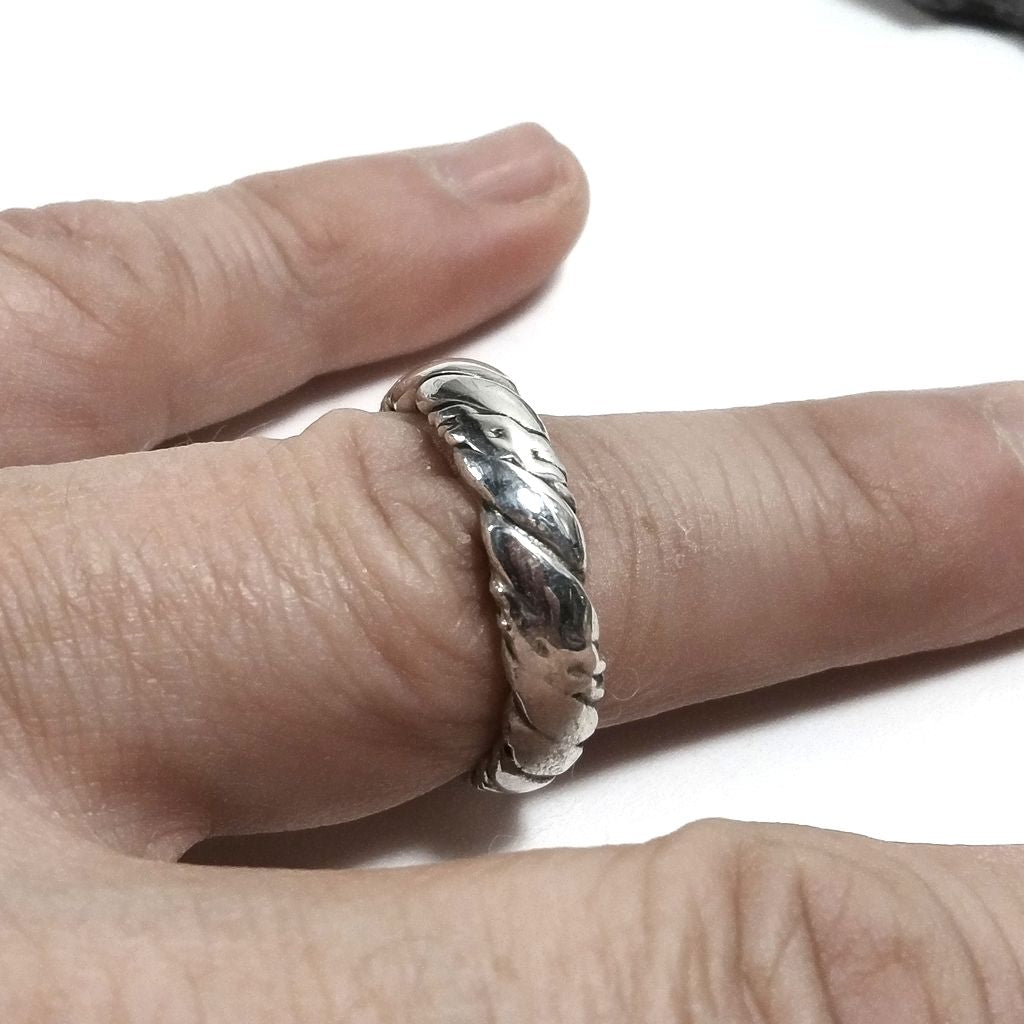 Fascia bombata uomo o donna artigianale | ANELLO FASCIA d'argento 925