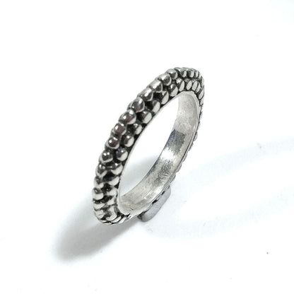 Fascia puntinata uomo o donna artigianale | ANELLO FASCIA d'argento 925