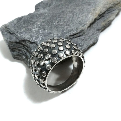 Fascia bombata stile fede sarda | ANELLO FASCIA d'argento 925 – immagine3
