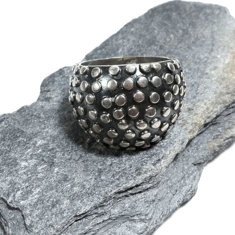 Fascia bombata stile fede sarda | ANELLO FASCIA d'argento 925 – immagine2