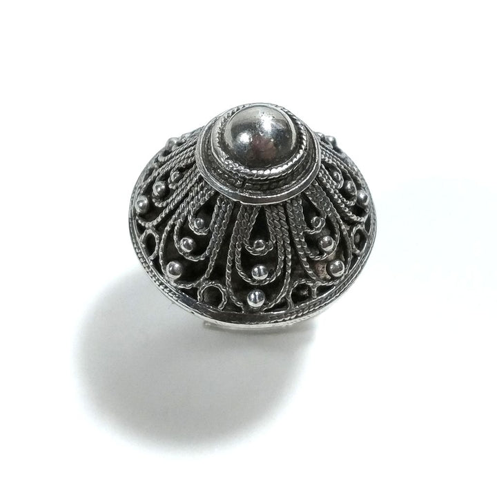 ANELLO etnico artigianale in argento 925 - CHITRANGI